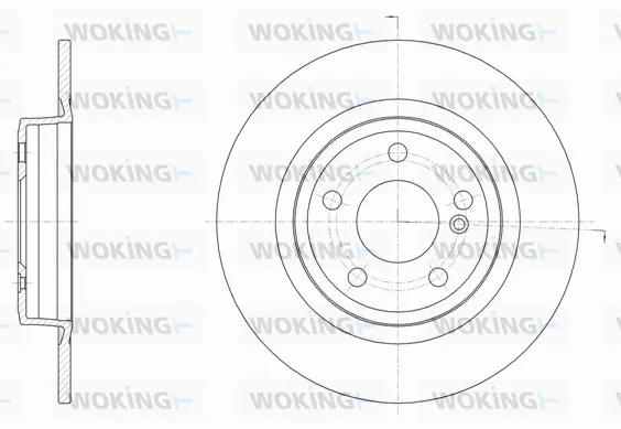 D61523.00 WOKING Тормозной диск (фото 1)