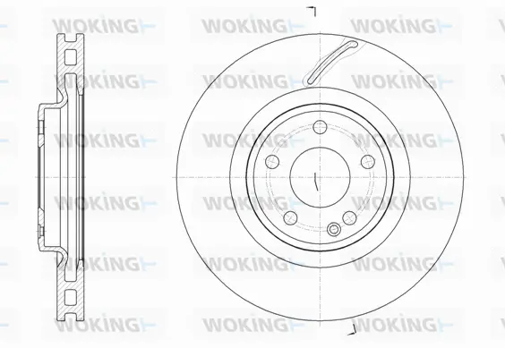 D61524.10 WOKING Тормозной диск (фото 1)