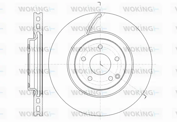 D61525.10 WOKING Тормозной диск (фото 1)