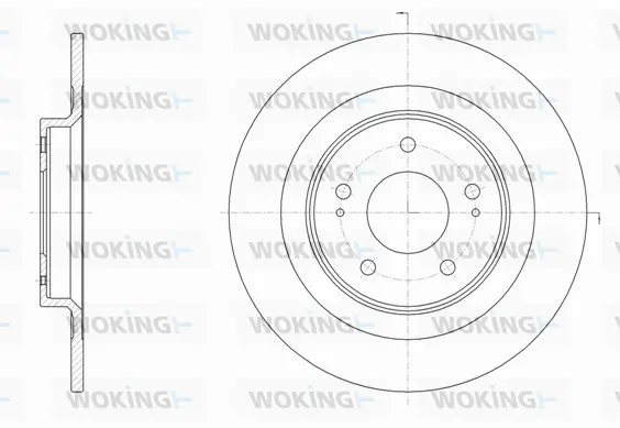 D61528.00 WOKING Тормозной диск (фото 1)