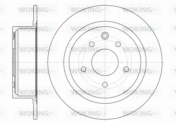 D61530.00 WOKING Тормозной диск (фото 1)