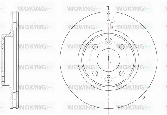 D61535.10 WOKING Тормозной диск (фото 1)