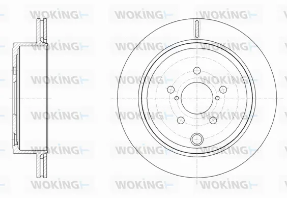 D61536.10 WOKING Тормозной диск (фото 1)