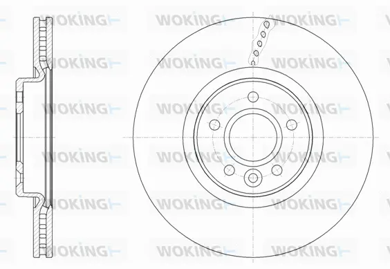 D61542.10 WOKING Тормозной диск (фото 1)