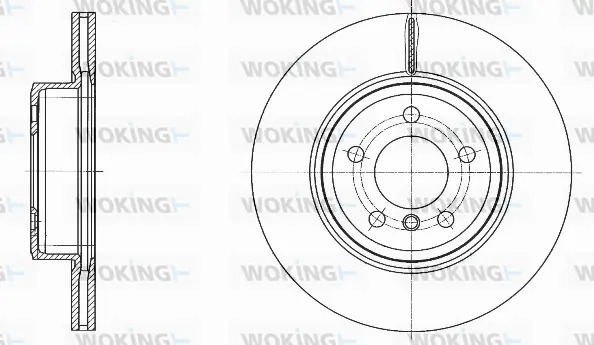 D61548.10 WOKING Тормозной диск (фото 1)