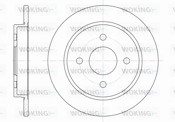 D6155.00 WOKING Тормозной диск (фото 1)