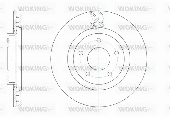 D61553.10 WOKING Тормозной диск (фото 1)