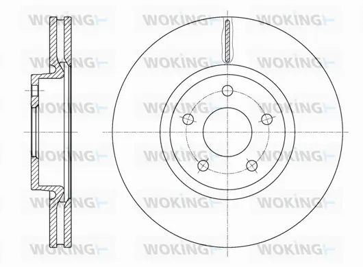 D61562.10 WOKING Тормозной диск (фото 1)