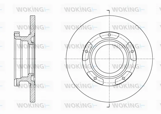 D61564.00 WOKING Тормозной диск (фото 1)