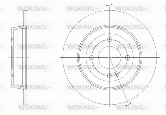 D61570.00 WOKING Тормозной диск (фото 1)