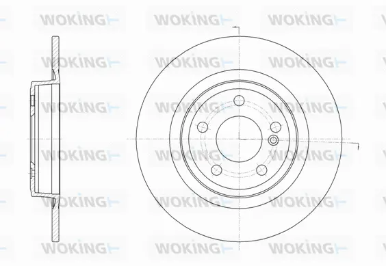 D61578.00 WOKING Тормозной диск (фото 1)