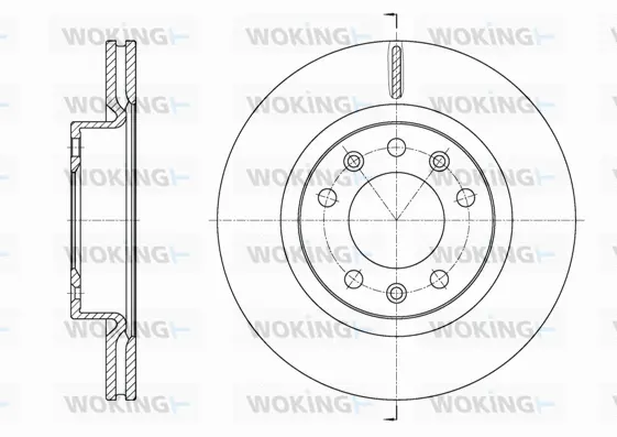 D61584.10 WOKING Тормозной диск (фото 1)