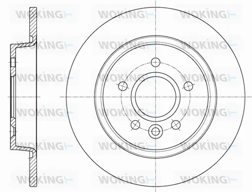 D61590.00 WOKING Тормозной диск (фото 1)