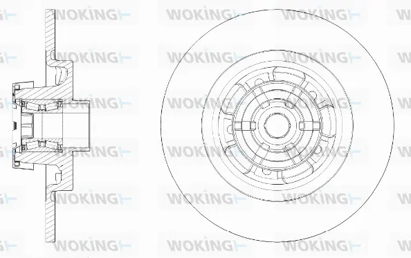 D61591.20 WOKING Тормозной диск (фото 1)