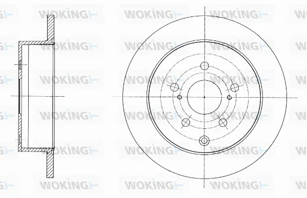 D61592.00 WOKING Тормозной диск (фото 1)