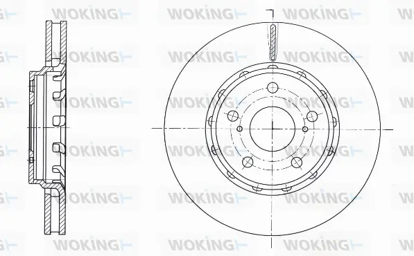 D61593.10 WOKING Тормозной диск (фото 1)