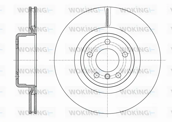 D61595.10 WOKING Тормозной диск (фото 1)