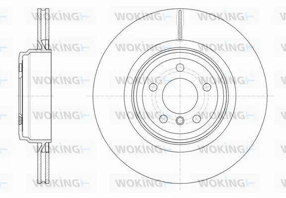 D61599.10 WOKING Тормозной диск (фото 1)