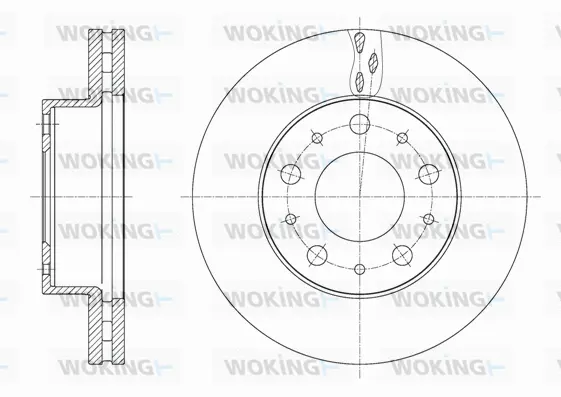 D61600.10 WOKING Тормозной диск (фото 1)