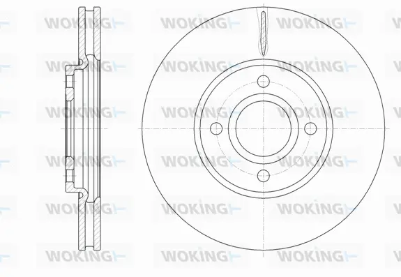 D61601.10 WOKING Тормозной диск (фото 1)