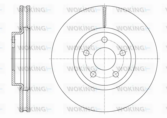 D61603.10 WOKING Тормозной диск (фото 1)