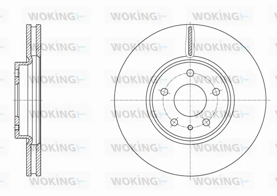 D61605.10 WOKING Тормозной диск (фото 1)