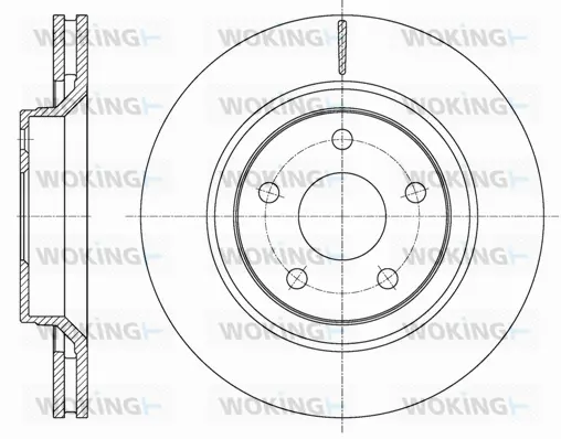 D61610.10 WOKING Тормозной диск (фото 1)