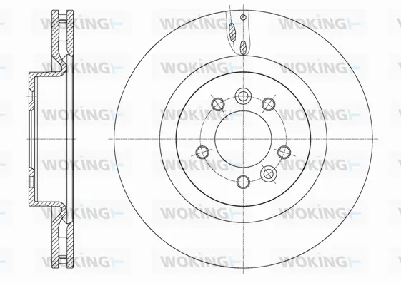 D61613.10 WOKING Тормозной диск (фото 1)