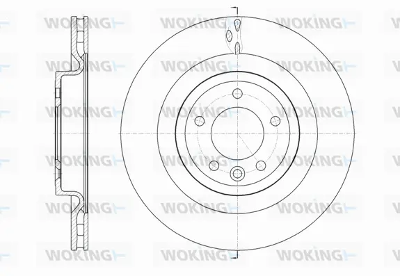 D61614.10 WOKING Тормозной диск (фото 1)