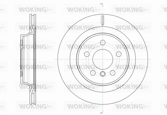 D61632.10 WOKING Тормозной диск (фото 1)