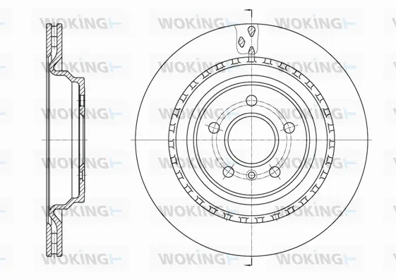 D61636.10 WOKING Тормозной диск (фото 1)