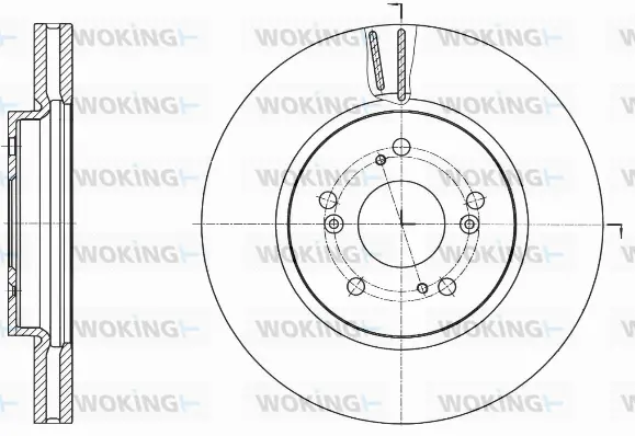 D61643.10 WOKING Тормозной диск (фото 1)