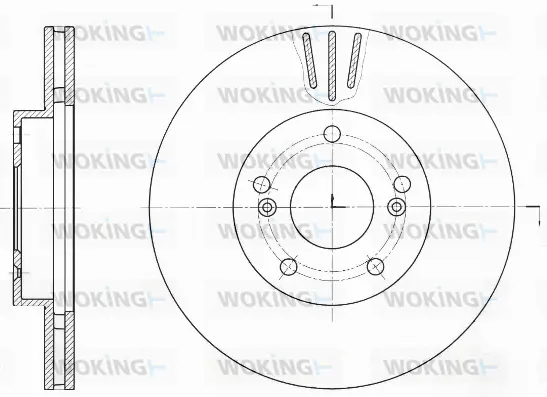 D61644.10 WOKING Тормозной диск (фото 1)