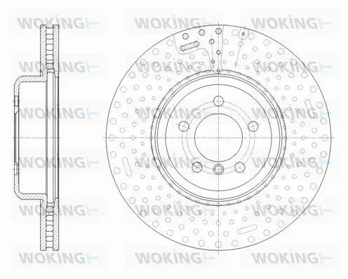 D61651.10 WOKING Тормозной диск (фото 1)