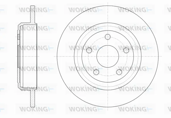 D61669.00 WOKING Тормозной диск (фото 1)