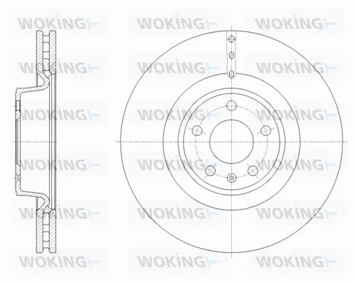 D61670.10 WOKING Тормозной диск (фото 1)