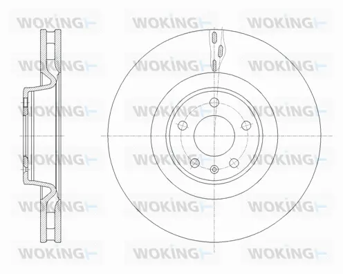 D61671.10 WOKING Тормозной диск (фото 1)