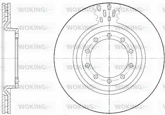 D61672.10 WOKING Тормозной диск (фото 1)