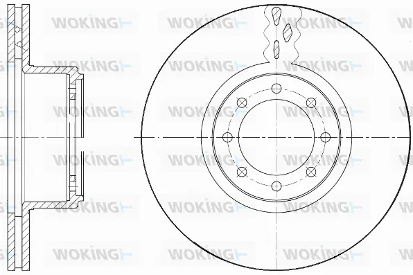 D61673.10 WOKING Тормозной диск (фото 1)