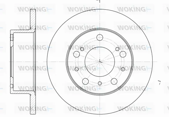 D6168.00 WOKING Тормозной диск (фото 1)