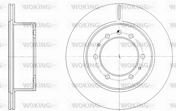 D61686.10 WOKING Тормозной диск (фото 1)