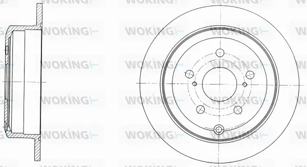 D61732.00 WOKING Тормозной диск (фото 1)