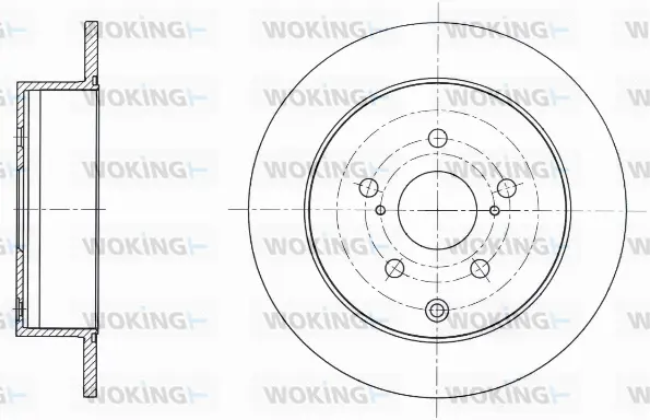 D61736.00 WOKING Тормозной диск (фото 1)