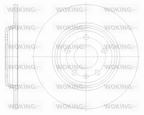 D61771.00 WOKING Тормозной диск (фото 1)