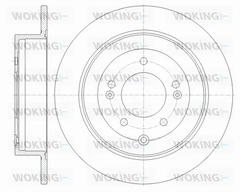 D61779.00 WOKING Тормозной диск (фото 1)