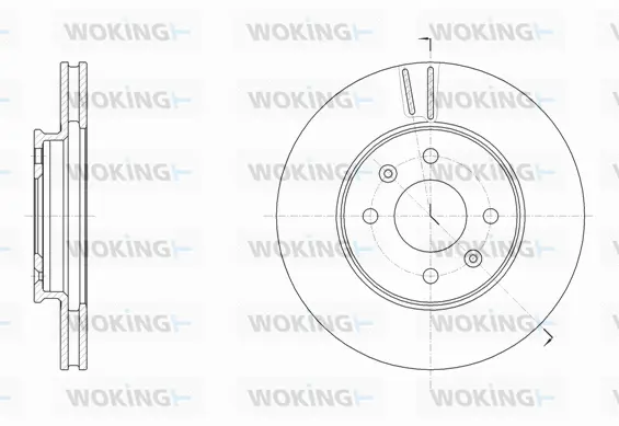 D61784.10 WOKING Тормозной диск (фото 1)