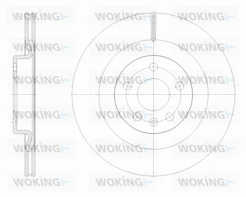 D61798.10 WOKING Тормозной диск (фото 1)