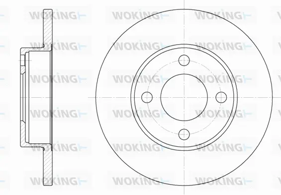 D6181.00 WOKING Тормозной диск (фото 1)