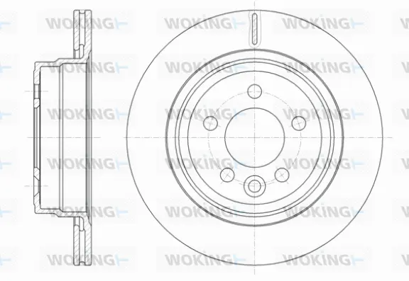 D61828.10 WOKING Тормозной диск (фото 1)