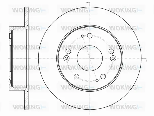 D61831.00 WOKING Тормозной диск (фото 1)